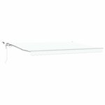vidaXL Auvent Rétractable Blanc 450 × 350 cm Tissu et Métal