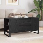 vidaXL Table basse Chêne noir 102 x 44 5 x 50 cm Bois d'ingénierie