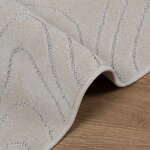 vidaXL Tapis de surface HUARTE Crème 230 x 160 cm Polyester