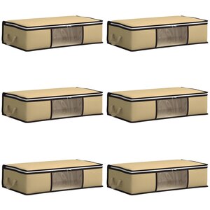 vidaXL Boîte de rangement avec fenêtre latérale transparente 6 Pièces