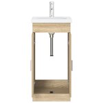 vidaXL Meuble de salle de bain avec évier Chêne Sonoma
