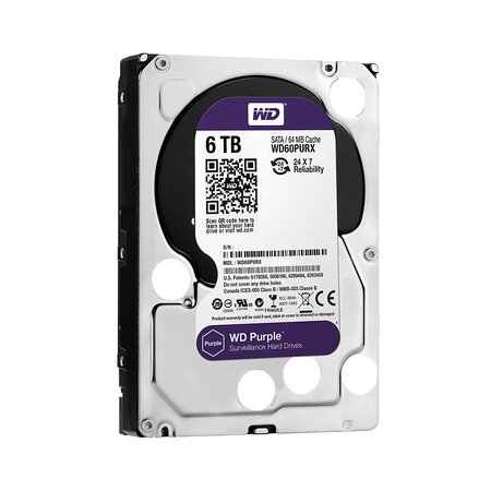 Disque Dur Western Digital 6 To (6000 Go) S-ATA 3 - Caviar Purple (WD60PURZ)