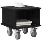 vidaXL Meuble TV Chêne noir 37 x 35 x 35 cm Bois d'ingénierie