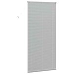 vidaXL Store de Fenêtre avec des rideaux Manuel Argent Aluminium