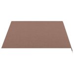 vidaXL Tissu de remplacement pour auvent Marron 4x3 m