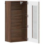 vidaXL Meuble mural Chêne marron 55 x 29 x 100 cm Bois d'ingénierie