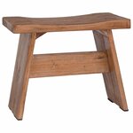 vidaXL Tabouret Naturel 40 x 25 x 31 cm Bois d'Acajou