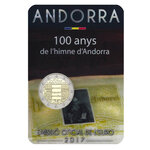 2 euros commémorative Andorre 2017 BU - L'hymne national.