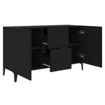 vidaXL Buffet noir 100x36x60 cm bois d'ingénierie