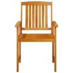 Ensemble de jardin 5 pièces en bois d'acacia
