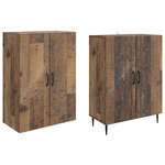 vidaXL Ensemble de Meubles 2 Pièces 66 x 34 5 x 89 5 cm Bois d'ingénierie