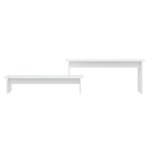 vidaXL Meuble TV Blanc 180x30x43 cm Aggloméré