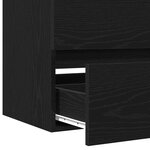 vidaXL Cabinet lavabo chêne noir 60x38 5x45 cm Bois d'ingénierie