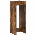 vidaXL Support de Plante 2 pièces Chêne fumé 30 x 30 x 80 cm