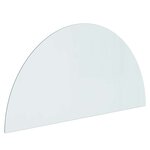 vidaXL Plaque en verre de cheminée Transparent 1200 x 600 mm Verre