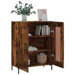 vidaXL Buffet chêne fumé 69 5x34x90 cm bois d'ingénierie