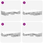 vidaXL Ensemble de canapé de jardin 11 Pièces Gris et Gris foncé