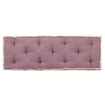 vidaXL Coussin de canapé palette Rouge bordeaux 120x40x7 cm