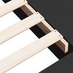 vidaXL Cadre de lit sans matelas noir 200x200 cm