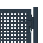 vidaXL Portail de clôture Anthracite 102x125 cm Acier