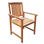 vidaXL Chaises de jardin 2 Pièces Bois d'acacia massif Marron