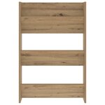 vidaXL Cabinet à chaussures Chêne artisanal 60 x 18 x 90 cm