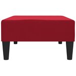 vidaXL Repose-pied Rouge bordeaux 78x56x32 cm Velours