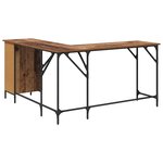 vidaXL Bureau Bois Ancien 141 x 141 x 75 cm Bois d'ingénierie