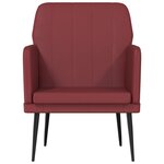 vidaXL Fauteuil Bordeaux 61x78x80 cm Similicuir