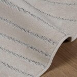 vidaXL Tapis de surface Rond HUARTE Crème Ø 120 CM Polyester