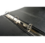 Classeur rembordé PVC dos rond 4 anneaux 30mm A3 à l'italienne Noir EXACOMPTA