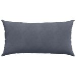 vidaXL Coussins de canapé 2 Pièces Gris foncé 80 x 40 cm