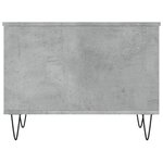 vidaXL Table basse Gris béton 60x44 5x45 cm Bois d'ingénierie