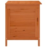 vidaXL Boîte de rangement jardin marron 50x49x56 5cm bois massif sapin