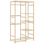 vidaXL Porte-vêtement avec étagères 100x50x184 5 cm bambou