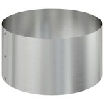vidaXL Cache-pot de jardin Argent 120 x 120 x 20 cm Acier galvanisé