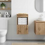 vidaXL Armoire de salle de bain Chêne artisanal 30 x 44 5 x 50 cm