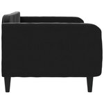 vidaXL Lit de repos noir 90x200 cm velours