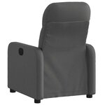 vidaXL Fauteuil inclinable électrique Gris foncé Tissu