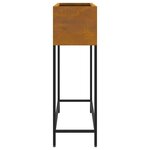 vidaXL Bac de jardin surélevé Rouillé 100 x 26 x 82 cm Acier