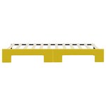 vidaXL Lit de jour avec lit gigogne jaune 90x200 cm velours
