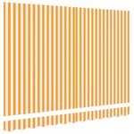 vidaXL Tissu de remplacement pour store pour cadre de 3.5x2 m Jaune et blanc