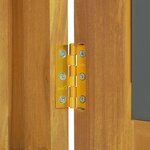 vidaXL Armoire à miroir 60x10x40 cm Bois de teck solide