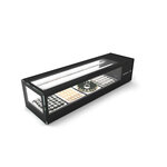 Vitrine sushi réfrigérée avec 6 bacs gn 1/3 série logic - 1320 mm - sayl -  -