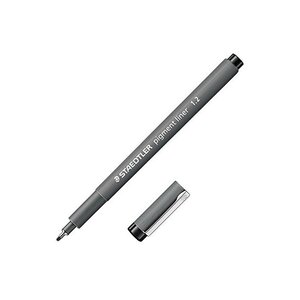 Stylo Feutre à Pigment Pointe Baguée Métal 1 2 Noir STAEDTLER