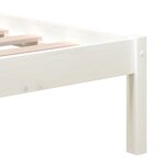 vidaXL Cadre de lit Blanc Bois de pin massif 160x200 cm