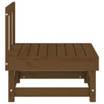 vidaXL Canapés centraux de jardin 2 Pièces marron miel bois de pin solide