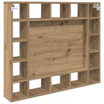 vidaXL Armoire Miroir avec étagère chêne artisanal 91 x 15 x 76.5 cm