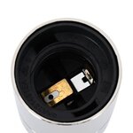 vidaXL Douilles de lampe 2 Pièces nickel satiné E27