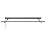 vidaXL Auvent Rétractable Vert et blanc 300 x 250 cm tissu